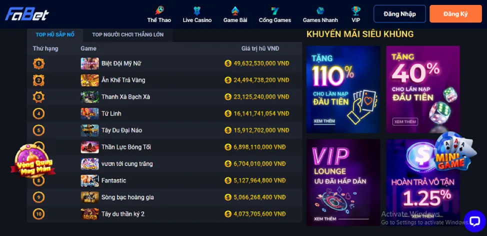 Hoàn trả hi8 nhà cái