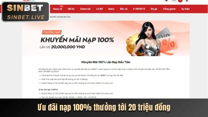 Thưởng Chào Mừng hi8 nhà cái